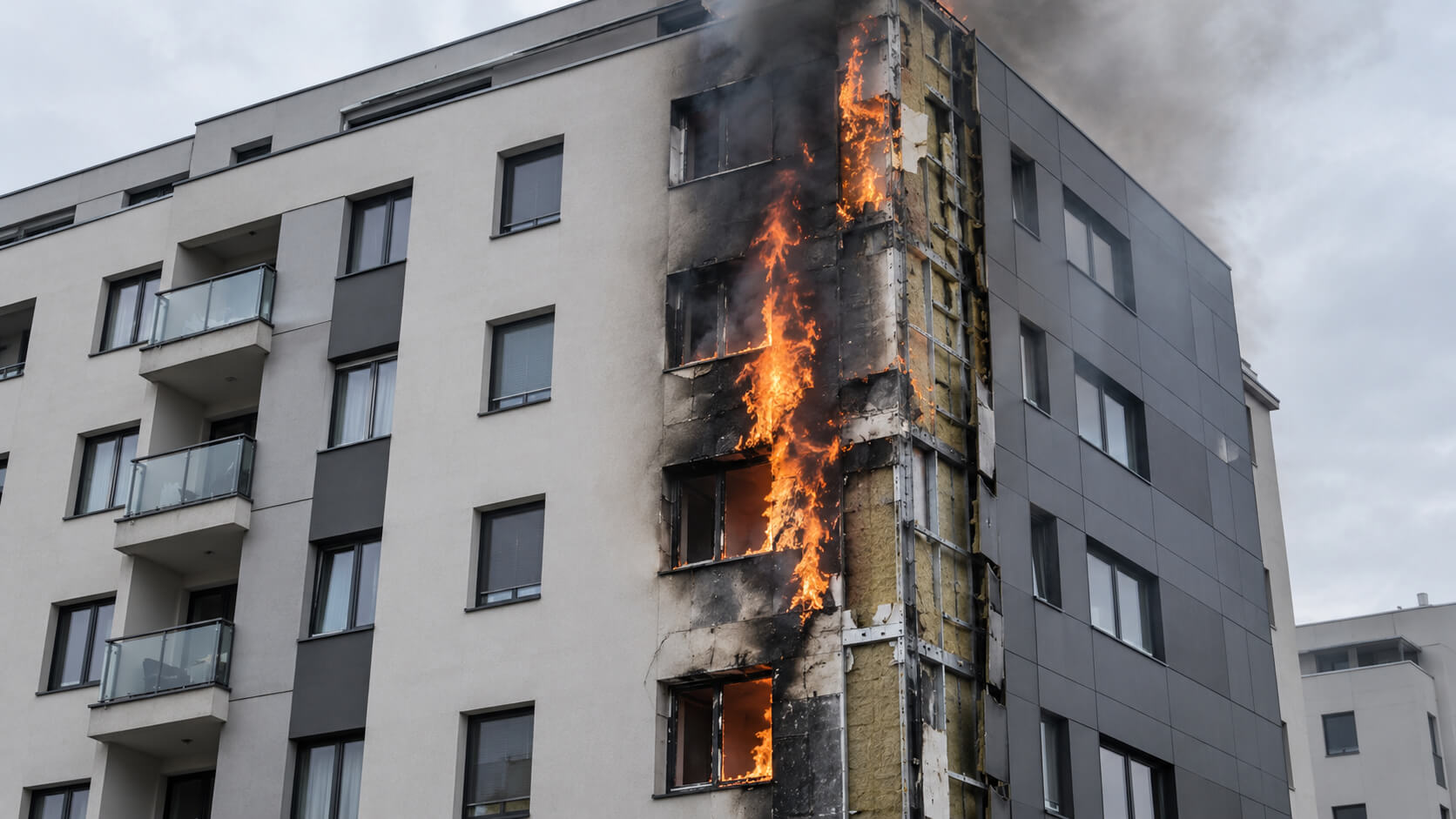 Fire Spread Through Facades: Insulation, Ventilated Facades, and Interfloor Strips